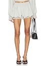 view 1 of 6 Boyfriend Puff Short in Light Heather Grey