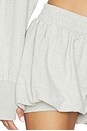 view 6 of 6 Boyfriend Puff Short in Light Heather Grey