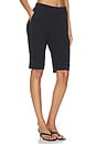 view 2 of 6 Flat Front Bermuda Short in Black