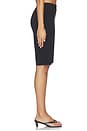 view 3 of 6 Flat Front Bermuda Short in Black