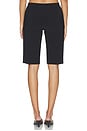 view 4 of 6 Flat Front Bermuda Short in Black