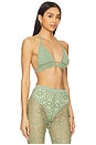view 2 of 4 Crochet Bra in Vintage Green