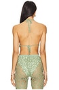 view 3 of 4 Crochet Bra in Vintage Green