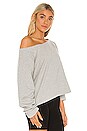 view 2 of 4 Drop Shoulder Sweatshirt in Heather Grey
