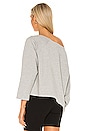 view 3 of 4 Drop Shoulder Sweatshirt in Heather Grey