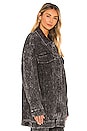 view 2 of 4 Oversized Jeans Jacket in Black Acid Wash