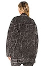 view 3 of 4 Oversized Jeans Jacket in Black Acid Wash