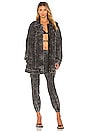 view 4 of 4 Oversized Jeans Jacket in Black Acid Wash