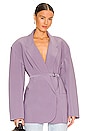 view 1 of 5 Oversized Double Breasted Jacket in Powder Purple