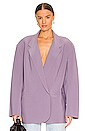 view 2 of 5 Oversized Double Breasted Jacket in Powder Purple