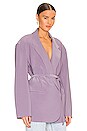 view 3 of 5 Oversized Double Breasted Jacket in Powder Purple