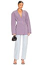 view 5 of 5 Oversized Double Breasted Jacket in Powder Purple