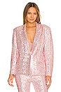 view 2 of 6 Sequin Single Breasted Jacket in Metallic Rose