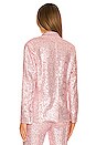 view 4 of 6 Sequin Single Breasted Jacket in Metallic Rose