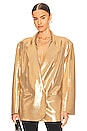 view 2 of 6 Oversized Double Breasted Jacket in Gold
