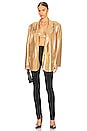 view 5 of 6 Oversized Double Breasted Jacket in Gold