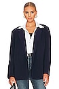 view 1 of 5 Oversized Double Breasted Jacket in True Navy
