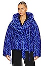 view 1 of 5 Hooded Sleeping Bag Coat in Cobalt Blue