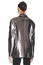 view 4 of 5 Oversized Double Breasted Jacket in Gunmetal