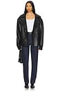 view 5 of 5 Oversized Moto Jacket in Black
