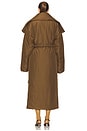 view 4 of 4 High Collar Sleeping Bag Coat Long in Bark