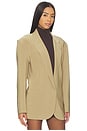 view 3 of 5 Oversized Single Breasted Jacket in Camel