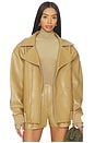 view 1 of 5 BLOUSON MOTARD OVERSIZED in Camel