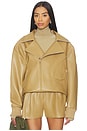 view 2 of 5 BLOUSON MOTARD OVERSIZED in Camel