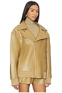 view 3 of 5 BLOUSON MOTARD OVERSIZED in Camel
