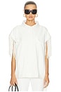 view 3 of 6 BLOUSON EN JEAN OVERSIZED SANS MANCHES in Snow White
