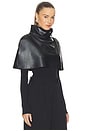 view 2 of 4 Turtle Capelet in Black