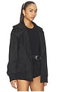 view 4 of 5 Oversized Moto Jacket in Black