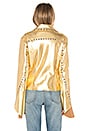 view 3 of 4 x Revolve Gang Jacket in Gold Foil
