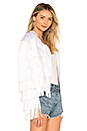 view 2 of 4 All Over Fringe Jacket in White