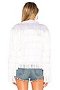 view 3 of 4 All Over Fringe Jacket in White