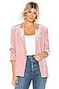view 1 of 5 Double Breasted Jacket in Dusty Pink