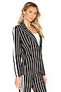 view 3 of 5 Side Stripe Single Breasted Jacket in Black Stripe & Engineered Stripe