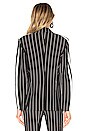 view 4 of 5 Side Stripe Single Breasted Jacket in Black Stripe & Engineered Stripe