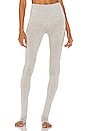 view 1 of 4 Legging With Footie in Light Grey