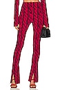 view 1 of 4 Spat Legging in Red Cable