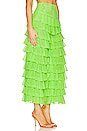 view 2 of 4 Wide Leg Ruffle Pant in Neon Green