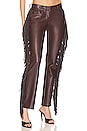 view 1 of 5 x REVOLVE Fringe Boot Leg Pant in Chocolate