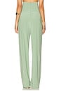 view 4 of 6 High Waist Tailored Pleat Pant in Vintage Green