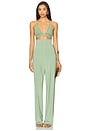 view 5 of 6 High Waist Tailored Pleat Pant in Vintage Green