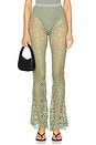 view 1 of 6 Boot Pant Without Waistband in Vintage Green