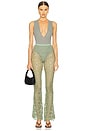 view 5 of 6 Boot Pant Without Waistband in Vintage Green