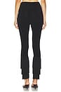 view 4 of 6 Fringe Hem Cropped Legging in Black