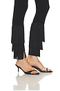 view 6 of 6 Fringe Hem Cropped Legging in Black
