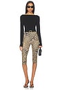 view 5 of 6 Capri Legging in Cheetah Patch
