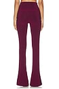view 5 of 7 Side Stripe Spat Legging in Plum & Dark Emerald